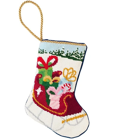 Bauble Stockings Santa's Bountiful Sleigh Needlepoint Stocking