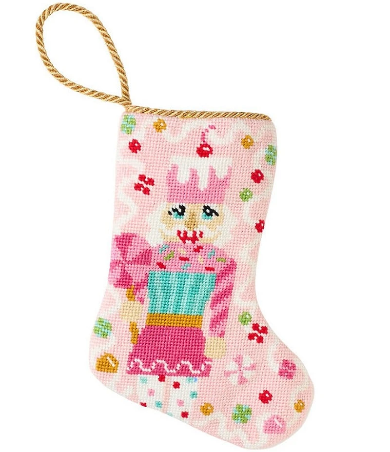 Bauble Stockings Sugary Sweet Pink Nutcracker Needlepoint Stocking