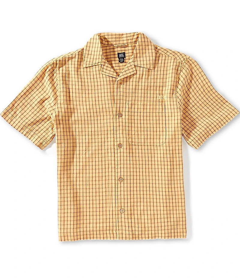 BDG Urban Checked Short Sleeve Boxy Woven Shirt