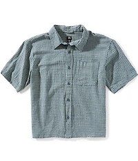 BDG Urban Outfitters Boxy Fit Checked Seersucker Shirt