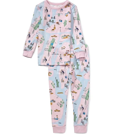 BedHead Pajamas Girls Family Matching New York New York Print Two-Piece Pajama Set