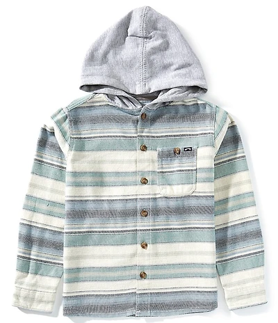 Billabong Big Boys Long Sleeve Stripe Baja Flannel Shirt