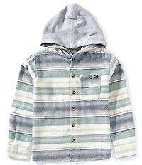 Billabong Big Boys Long Sleeve Stripe Baja Flannel Shirt