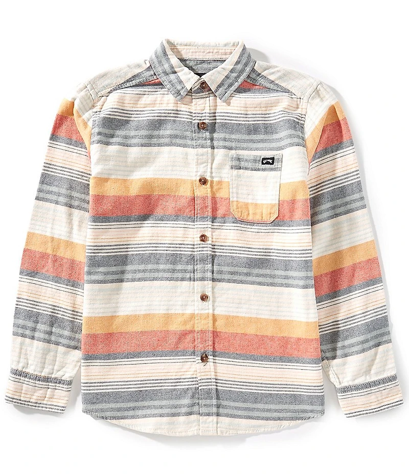 Billabong Big Boys Long Sleeve Stripe Button Down Shirt