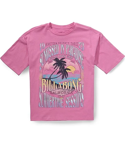 Billabong Big Girl Short Sleeve Sunset Oversized T-Shirt