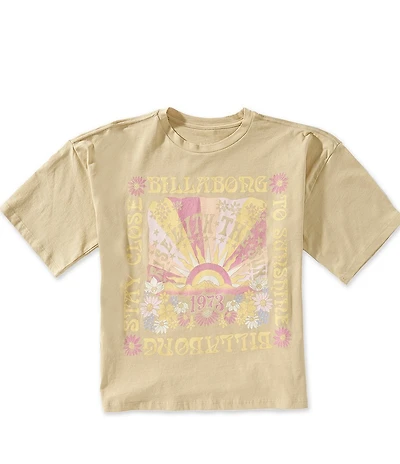 Billabong Big Girls Short Sleeve Oversized Sunshine T-Shirt