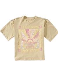 Billabong Big Girls Short Sleeve Oversized Sunshine T-Shirt