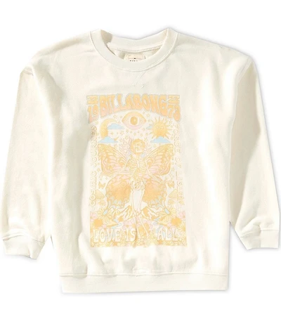 Billabong Big Girls Long-Sleeve Love Is All Fleece Sweatshirt