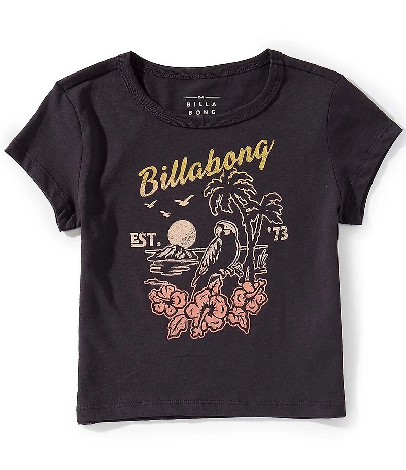 Billabong Big Girls Short Sleeve Parrot World Baby T-Shirt