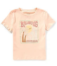 Billabong Big Girls Short Sleeve Stamped Wave Graphic T-Shirt