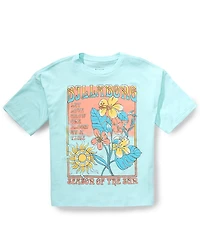 Billabong Big Girls Short Sleeve Blooms Oversized Graphic T-Shirt