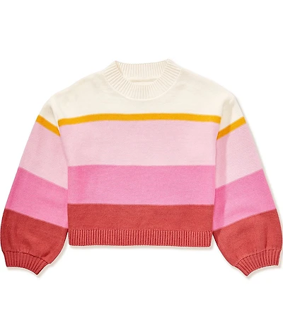 Billabong Big Girls Long-Sleeve Color Blocked/Striped Sweater