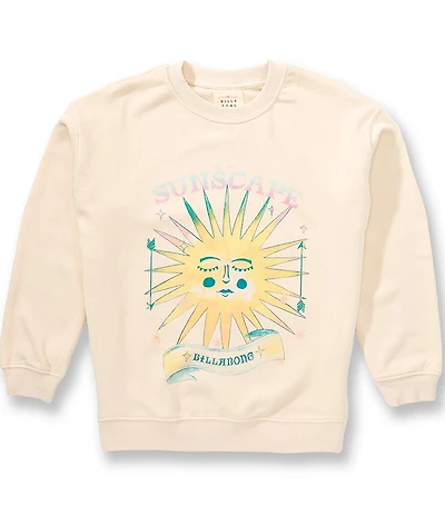 Billabong Big Girls Long Sleeve Distant Stars Crew Fleece Sweatshirt