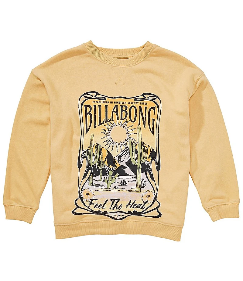 Billabong Big Girls Long Sleeve Feel The Heat Sweatshirt