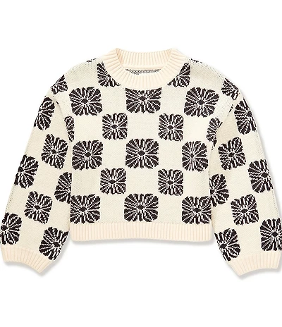 Billabong Big Girls Long-Sleeve Floral-Placement-Printed Sweater