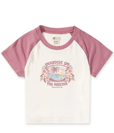Billabong Big Girls Raglan Sleeve Horizon Oversized T-Shirt