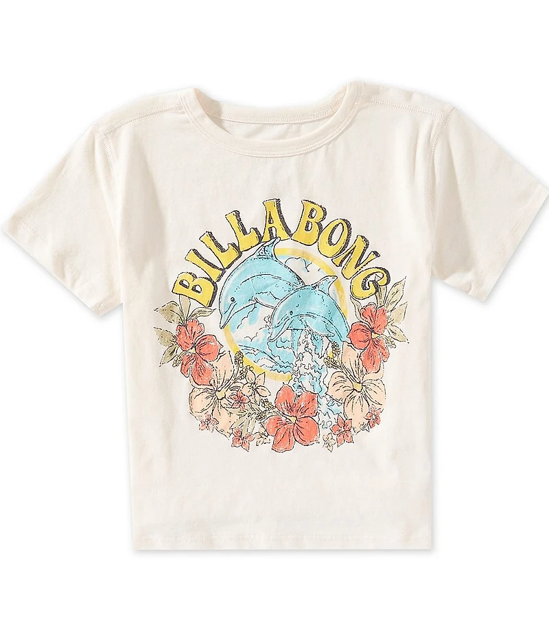 Billabong Big Girls Short Sleeve Dolphin Dance T-Shirt