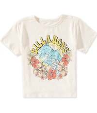 Billabong Big Girls Short Sleeve Dolphin Dance T-Shirt