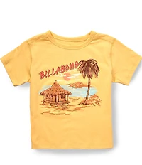 Billabong Big Girls Short Sleeve For The Views Tropical Round Neck Short Sleeve Graphic T-Shirt