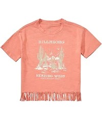 Billabong Big Girls Short Sleeve Outpost Ritual Heading West Tee