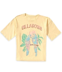 Billabong Big Girls Short Sleeve Parrot Oversized T-Shirt