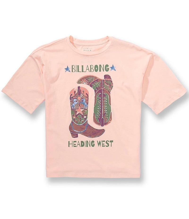 Billabong Big Girls Short Sleeve Roam Oversized Tee