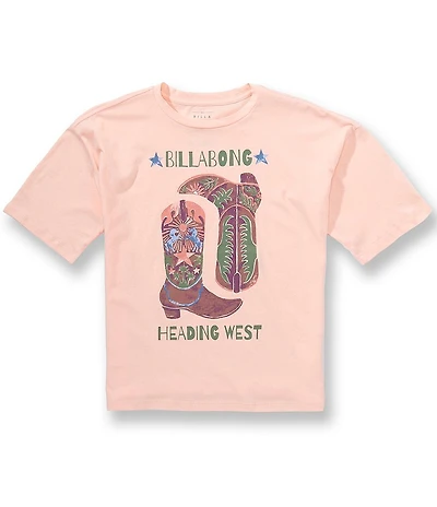 Billabong Big Girls Short Sleeve Roam Oversized Tee