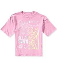 Billabong Big Girls Short Sleeve Summer Oversized T-Shirt
