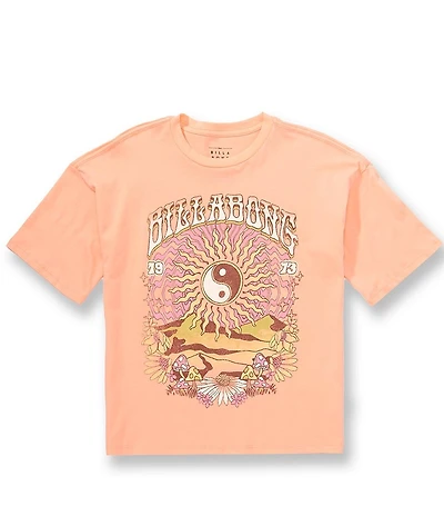 Billabong Big Girls Short Sleeves Balance Oversized T-Shirt