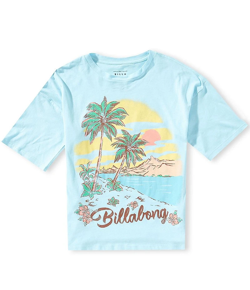Billabong Big Girls Short Sleeves Paradise Oversized T-Shirt