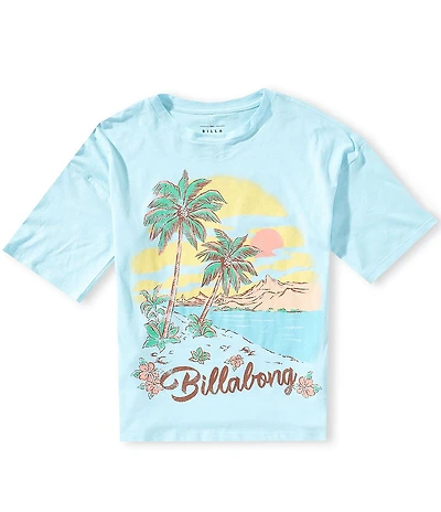 Billabong Big Girls Short Sleeves Paradise Oversized T-Shirt