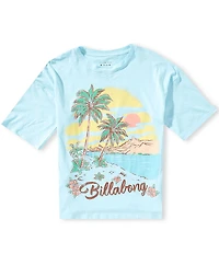Billabong Big Girls Short Sleeves Paradise Oversized T-Shirt