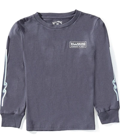 Billabong Little Boys Long Sleeve Walled T-Shirt