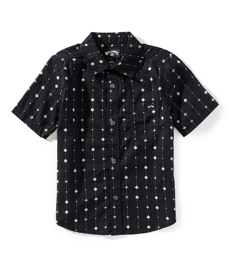 Billabong Little Boys Short Sleeve Black Sundy's Dotted T-Shirt