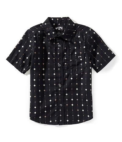 Billabong Little Boys Short Sleeve Black Sundy's Dotted T-Shirt