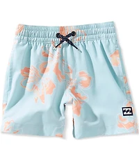 Billabong Little Boys Sundays Layback Printed Board Shorts