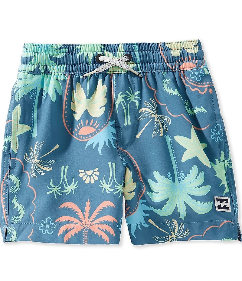 Billabong Little Boys Sundays Layback Printed Board Shorts