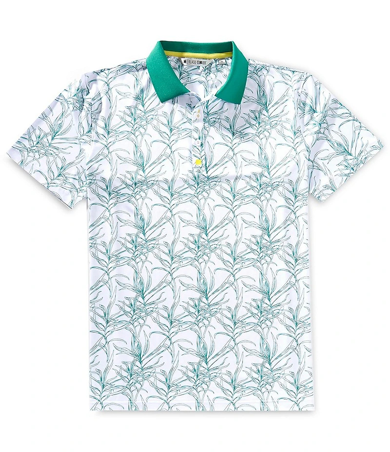 BLACK CLOVER Pine Straw Short Sleeve Polo Shirt