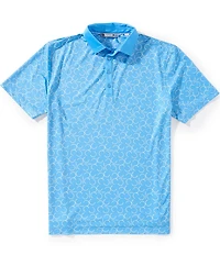 BLACK CLOVER Short Sleeve Lucky Toss Mesh Polo