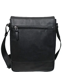 BOCONI Garth Coated Zipper Leather Crossbody Bag