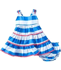 Bonnie Jean Baby Girls Sleeveless Checked-Printed Dress