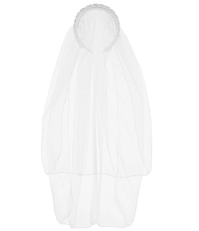 Bonnie Jean Big Girls Headband Veil