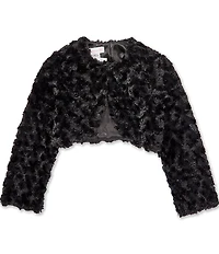 Bonnie Jean Little Girls Bolero Faux Fur Jacket