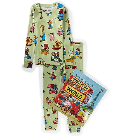 Books To Bed Little/Big Boys Busy Busy World 2-Piece Pajama & Book Set