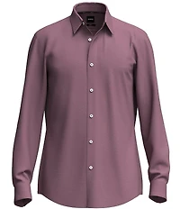 BOSS Big & Tall Slim Fit Roan Performance Stretch Long Sleeve Woven Shirt