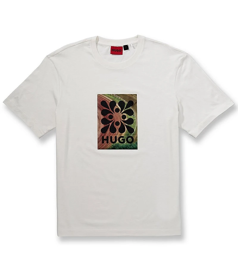 BOSS Damoru Applique Graphic Short Sleeve T-Shirt