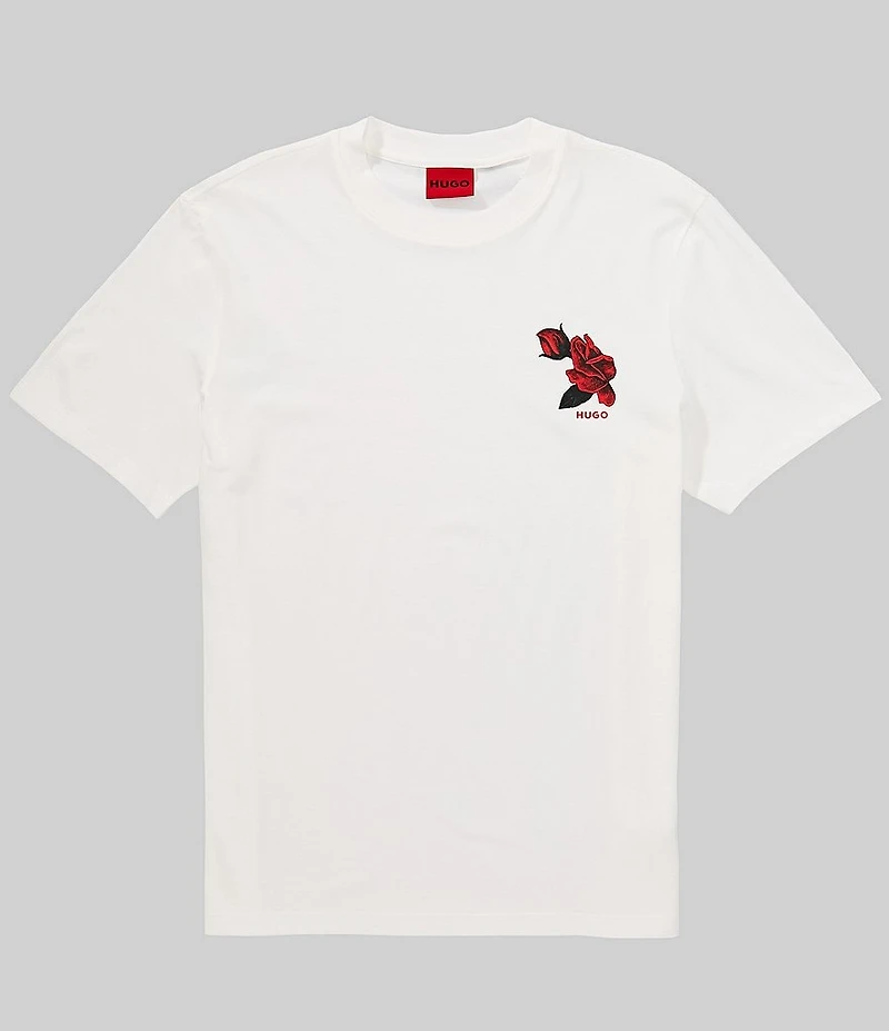 BOSS Dikerd Rose Graphic Short Sleeve T-Shirt
