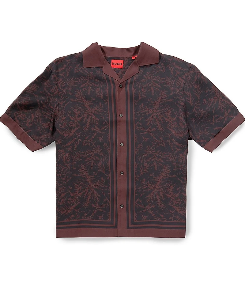 BOSS Espino Oversized Short Sleeve Woven Shirt