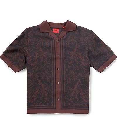 BOSS Espino Oversized Short Sleeve Woven Shirt
