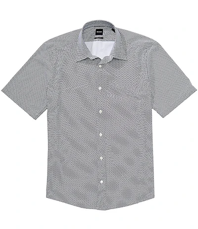 BOSS Liam Printed Stretch Short Sleeve Woven Shirt